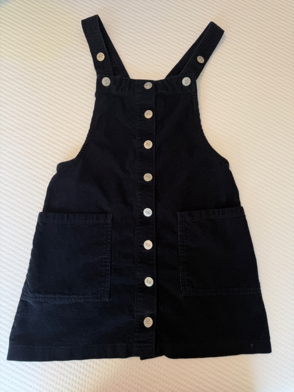 Urban Outfitters BDG Corduroy Button Front Overall Skirt Navy XS